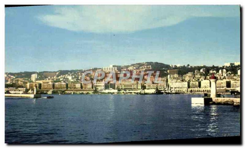 MODERN POSTCARD Algiers the Port and general view