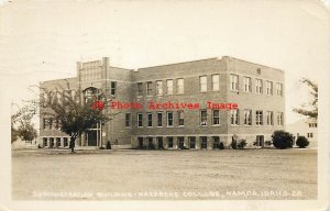 ID, Nampa, Idaho, RPPC, Nazarene College, Admin Building, 1937 PM, Photo No 28