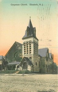 Greystone Church Elizabeth New Jersey Line & Co #3194 1908 Postcard 21-3591