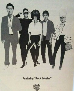 The B-52's Magazine AD Rock Lobster 1979 Vintage Artwork New Wave Rock Music