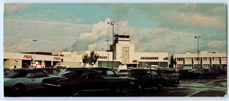 BURBANK-GLENDALE-PASADENA AIRPORT, California CA ~ 1985 ~ 3½x8½ Postcard