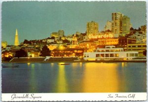 Postcard - Girardelli Square - San Francisco, California