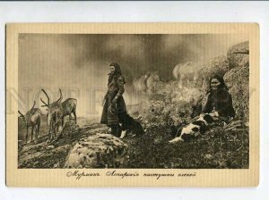 3060055 POLAR RUSSIA Murman Lopar deer Herdesses Old