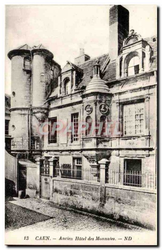 Caen - Hotel Old Coins - Old Postcard