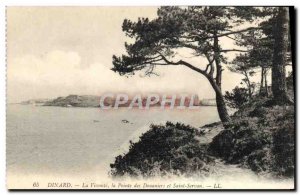 Old Postcard Dinard La Vicomte Pointe Coastguard and Saint-Servan