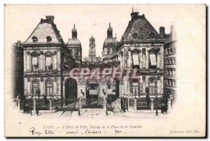 Old Postcard The City of Lyon Hotel Facade Place de La Comedie