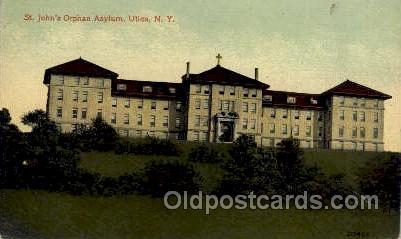 St. John's Orphan Asylum, Utica, New York, USA, Postcard Postcards  Utica, NY...