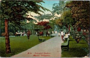 Zoological Gardens, Manila Philippines Vintage Postcard N11