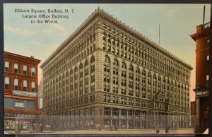 Buffalo, NY - Ellicott Square, Largest Office Building in the World- Early 1900s