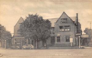 Lodi Ohio 1940s Postcard The Taylor Inn Hotel Lodi State Bank