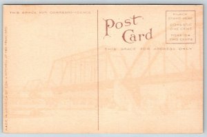 Vintage California Postcard - Water Carnival - Healdsburg - NW Pacific Railroad