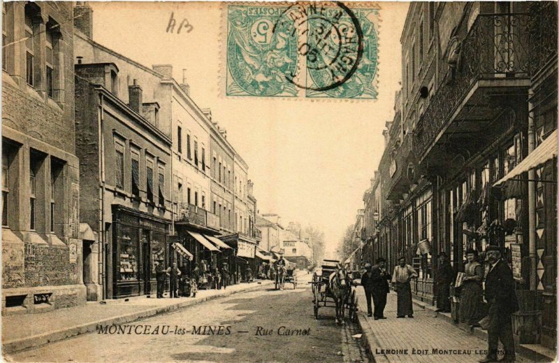CPA MONTCEAU-les-MINES - Rue Carnot (438126)