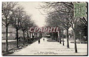 Niort - high Allee du Jardin de la Breche - Old Postcard