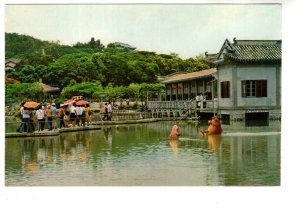 Watching the Fish on The Lakeside Terrace , Guangzhou, China