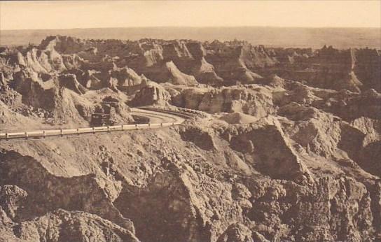 East Side Of Pinnacles The Badlands Nat Monument South Dakota Albertype