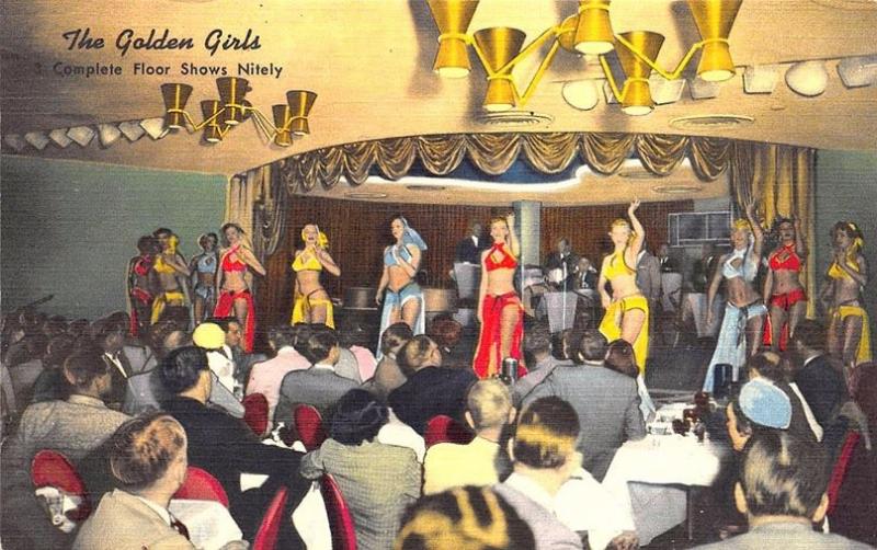 Reno NV The Golden Casino The Golden Girls Floor Show Postcard