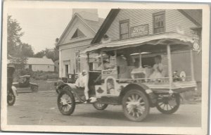 WILLIAMSTOWN VT HOME WEEK ANTIQUE REAL PHOTO POSTCARD RPPC FORD SERVICE STATION