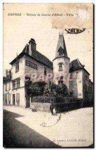 Old Postcard Orthez Joan Albert House