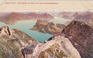 Schweiz Pilatus Die Hotels mit Blick auf den Vierwaldstaettersee