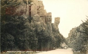 Postcard Arizona Wonderland of Rocks B377 auto truck RPPC Cline 23-2421