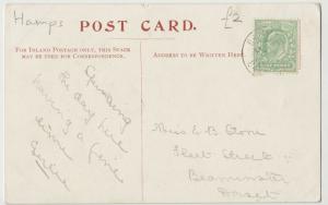 Hampshire; Mark Ash, New Forest PPC By FGO Stuart, 1905, To EB Stone, Beaminster 