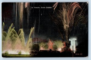 Toronto Ontario Canada Postcard The Fireworks Toronto Exhibition 1908