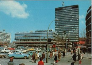 Berlin European Center Old Cars Downtown Continental Postcard