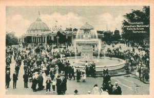 Vintage Postcard 1920's Fountain Canadian National Exhibition Toronto CAN