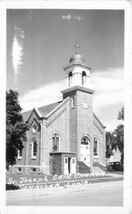 Iowa Schaller St Joseph Catholic Church RPPC Photo Postcard 22-5153