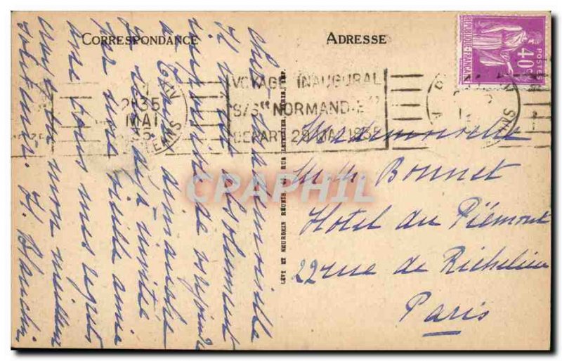 Paris - 9 - Place de l & # 39Opera Old Postcard