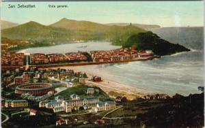 San Sebastian Spain Vista General Unused Vintage Postcard D63