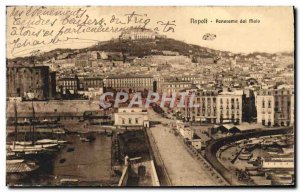 Postcard Old Napoli Panorama dal Molo