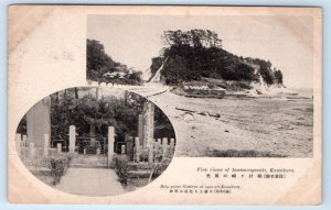 Inamuragasaki Kamakura Holy Priest Nichiren at open Air JAPAN Postcard