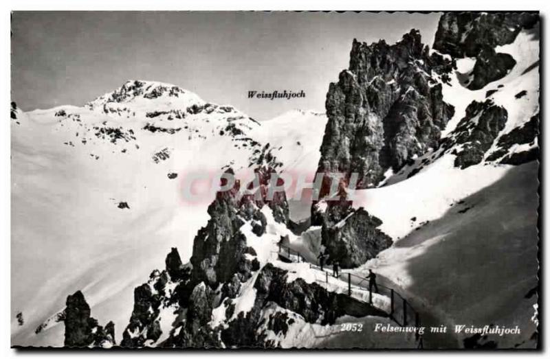  Germany - Deutschland - Felsenweg put Weissfluhjoch - Vintage Postcard