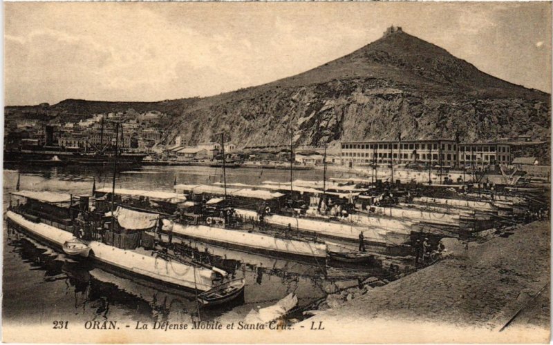 CPA AK ORAN La Defense Mobile et Santa-Cruz ALGERIE (1188743)