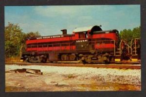 IN Algers Winslow & Western Train Railroad INDIANA RR