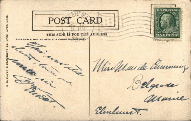 Southbridge MA Main St. 1911 Used Postcard