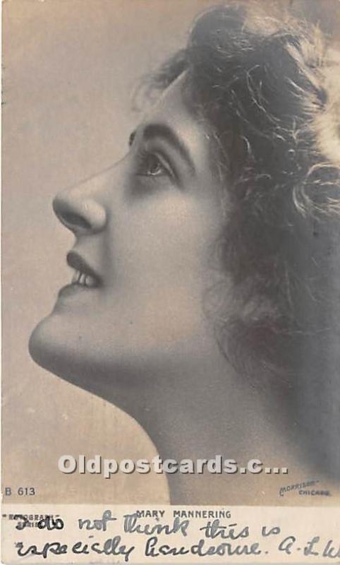 Mary Mannering Theater Actor / Actress 1906 