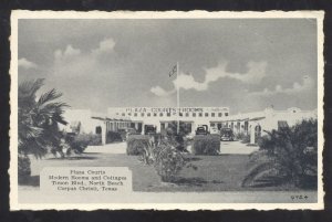 CORPUS CHRISTI TEXAS PLAZA COURTS ROADSIDE VINTAGE ADVERTISING POSTCARD