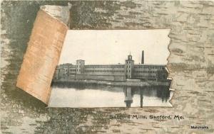 SANFORD, MAINE Sanford Mills frame like postcard 4015