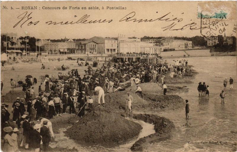 CPA ROYAN - Concours de Forts en sable - a PONTAILLAC (481080)