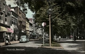 Beverwijk Netherlands Breestraat VW Volkswagen Bug Beetle Tinted RPPC PC