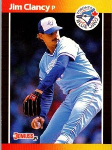 1989 Donruss Baseball Card Jim Clancy Toronto Blue Jays sk9140