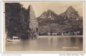 Switzerland Schillerstein mit Brunnen 1927 Photo