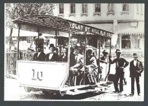 Ca 1923 RPPC Repro Of Cable Car At Clay & Kearny Sts 1873 Courtesy Of See Info