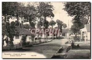 Old Postcard Versaillies Camp De Satory Avenue Carnot Militaria