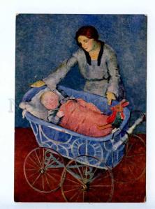 236741 USSR Maslennikov motherhood AVANT-GARDE GIZ postcard