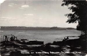 D5/ Paynesville Minnesota Mn Real Photo RPPC Postcard 1963 Assembly Grounds Boat