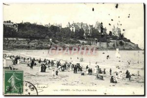 Old Postcard Dinard Beach and Malouine