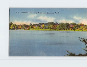 Postcard Rankin Lake, City Reservoir, Gastonia, North Carolina